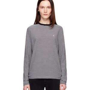 NWOT Anine Bing Striped Black and White Long Sleeve Shirt